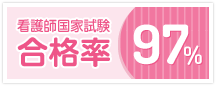 看護師国家試験合格率97％